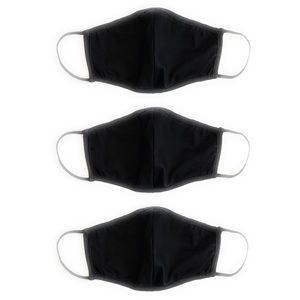 3 pcs black cotton face mask 3 layers 🇺🇸 Made